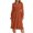Brown, variant on Taylonsss Long Sleeve Dress for Women 2025 Fall V Neck Tiered Aline Spring Elegant Modest Flowy Wedding Guest Maxi Dresses