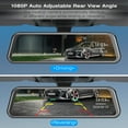 thumbnail image 6 of 1080P Mirror Dash Cam for Cars with 10-inch IPS Full Touch Screen Waterproof Backup Camera Rear View Mirror Camera Black, 6 of 6