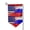 Sharp Corner, variant on Russian America Flag Garden Flag Double Sided Small Flag Yard Home Decorative Flags Banner 12.5 x 18 Inch Square