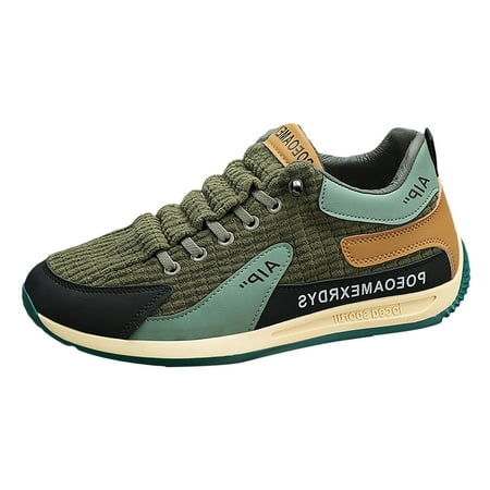 

Blphud Shoes Men Work Men s Sneaker Men s Shoes New Trend Corduroy Men s Versatile Casual Sports Shoes Sneaker for Men Casual Green 39