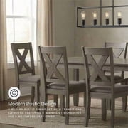 Signature Design by Ashley Caitbrook Gray Dining Table and Chairs - Set of 7