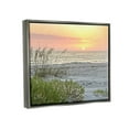 thumbnail image 3 of Stupell Industries Ocean Shore Reeds Sunset Horizon Photograph Luster Gray Floating Framed Canvas Print Wall Art, Design by Mary Lou Photography, 3 of 6