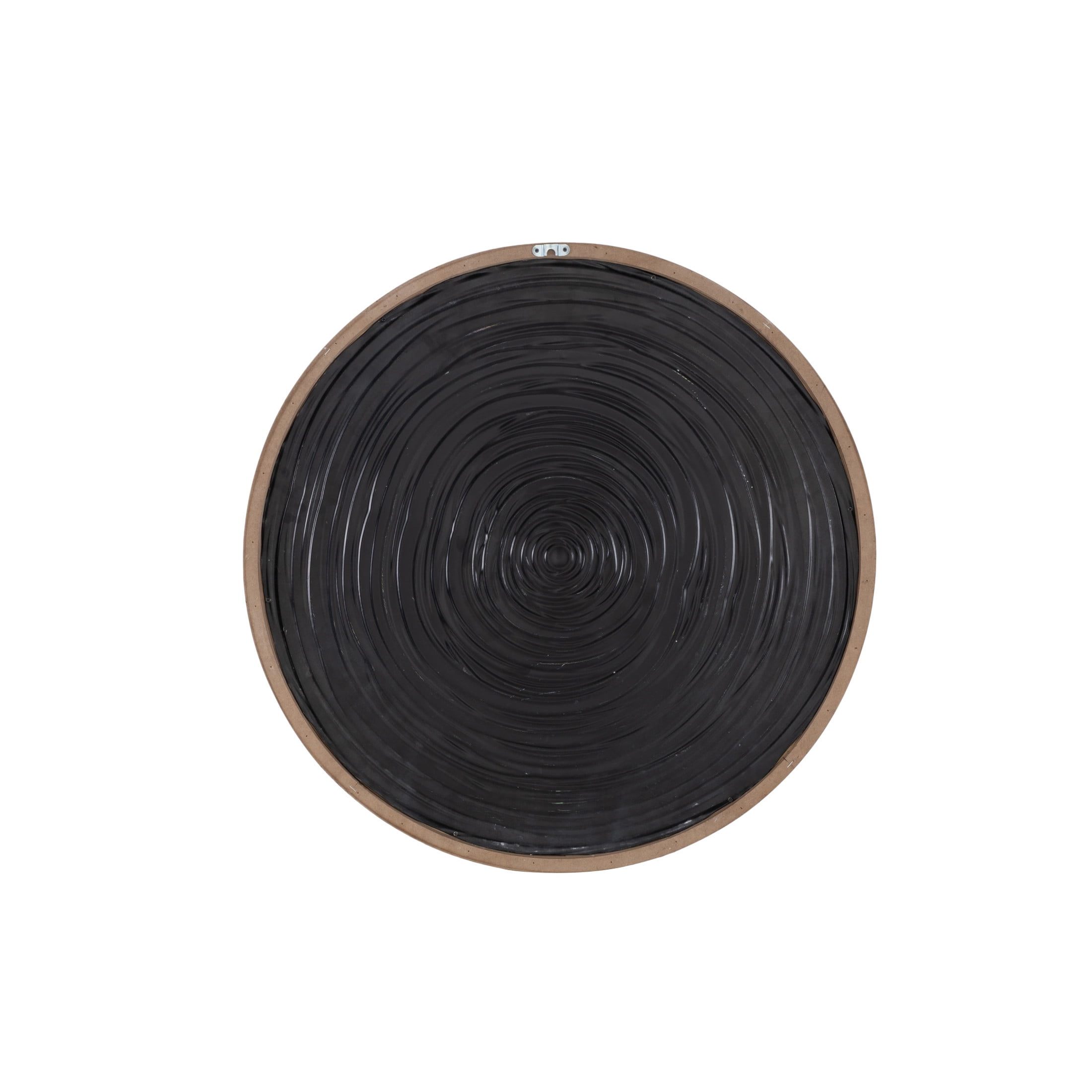 DecMode Brown Metal Handmade Starburst Wall Decor with White Swirl Center
