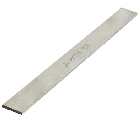 Unique Bargains Rectangle Shape Metalworking Cutting Lathe HSS Tool Gray 3x18x200mm