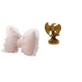 thumbnail image 1 of Cojín y escultura de lazo de estilo rústico moderno, adorno decorativo para sofá, ideal para una cómoda sala de estudio, silla de oficina y comedor, d, 1 of 8