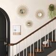 thumbnail image 5 of Metal Wall Decor Set of 3 Gold Finish Sunburst Accent for Home Living Spaces, 5 of 9