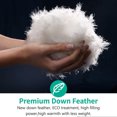 thumbnail image 4 of APSMILE King Size Heavyweight Feathers Down Poly Cotton Comforter, White, 4 of 9