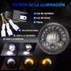 thumbnail image 2 of 7'' Faro Para Moto Con Intermitentes + Carcasa Y Soporte, 2 of 8