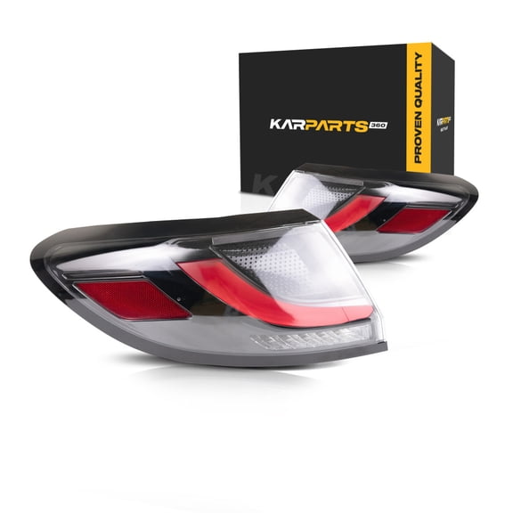 KarParts360 For Honda HR-V 2023 2024 2025 Tail Light Driver And Passenger Side | Pair | Outer | Red Lens | LED | On Body | EX-L/LX/Sport | w/ Bulbs | HO2804125, HO2805125 | 33550-3W0-A01, 33500-3W0-A