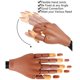 thumbnail image 3 of Entrenador de uñas, 100 piezas de uñas de manicura y manos postizas, Entrenador de uñas desmontable, Entrenador de uñas flexible y dedos para tienda de uñas en casa, Sailing Electrónica, 3 of 4
