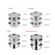 thumbnail image 3 of Colador Apilable De Acero Inoxidable Y Juego De Lavabo Para Mezclar, Colador De Cocina, Lavabo De Arroz, Colador De Ensalada, Juego De Tazones, Colador De Arroz Para Cocina, Restaurante, Cocina Advancent HA026467-03, 3 of 6