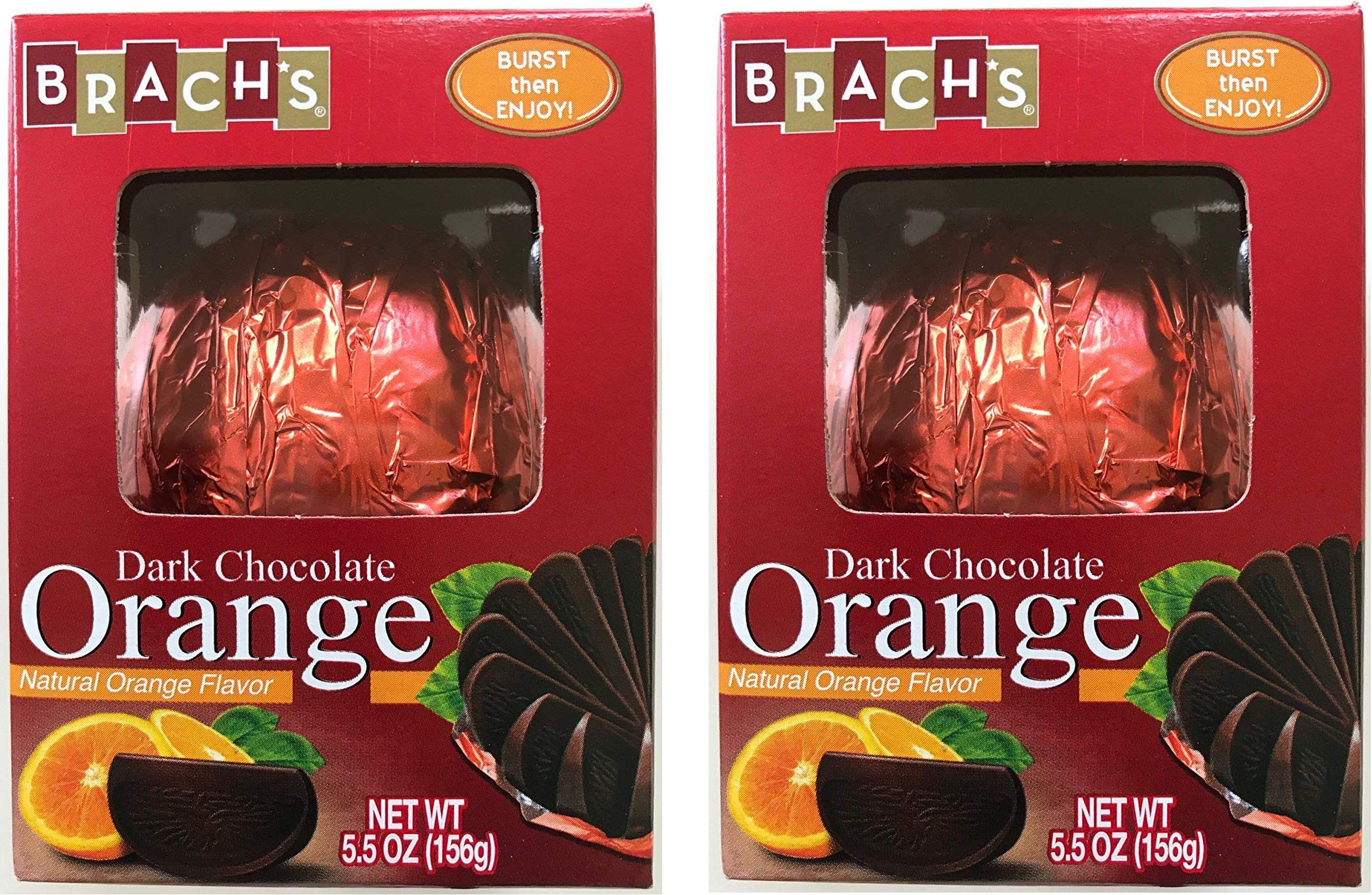 Brach's Candy Premium Dark Chocolate Orange Ball, 5.5 Ounces (Pack of 2