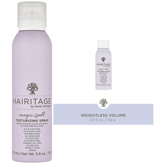 Hairitage Magic Texturizing Powder   Volume Spray Set for All Hair Types