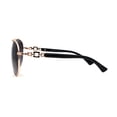 thumbnail image 3 of Womens Jewel Chain Arm Retro Tear Drop Pilots Sunglasses Gold Black - Smoke, 3 of 4
