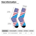 thumbnail image 3 of Women'S Novelty Funny Crew Socks Men'S America Oklahoma Flag Design Socks, 3 of 7