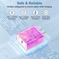 thumbnail image 6 of Type C Block, 2 Pack PD 20W USB C Charger Block with 6FT USB C to C Charging Cable, Type C Charger Block Fast Charging USB C Brick Cube Charger Station Power Base Compatible for iPhone Samsung, Pink, 6 of 7