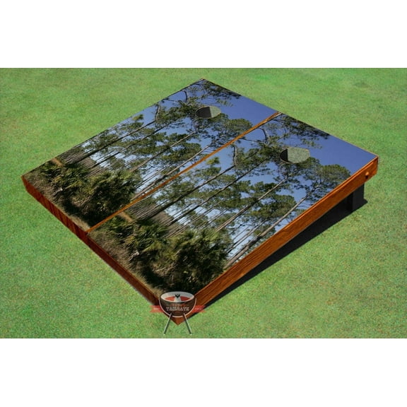 Pine Trees Themed Cornhole Boards