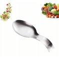 thumbnail image 1 of Reposacucharas de acero inoxidable con forma de pez para cocina, soporte metálico para cucharillas, resistente a la oxidación, apto para lavavajillas, color plateado., 1 of 5