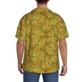 thumbnail image 3 of Balery Corn 6 Camisa Casual de Manga Corta con Botones para Hombre, Texturizada, Estilo Cubano, para Playa, Verano-Medium, 3 of 5