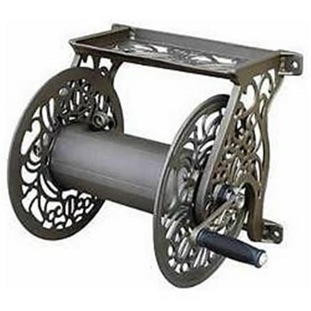 Cast Bronze Wall Register - Wall Mount Cast Aluminum Hose Reel - Bronze
