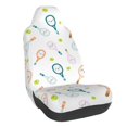 thumbnail image 1 of Balery Cute Tennis Rackets Funda de Asiento para Auto con Diseño - Cubierta Frontal Suave y Transpirable con Protector Antideslizante- 1 Unidad, 1 of 5