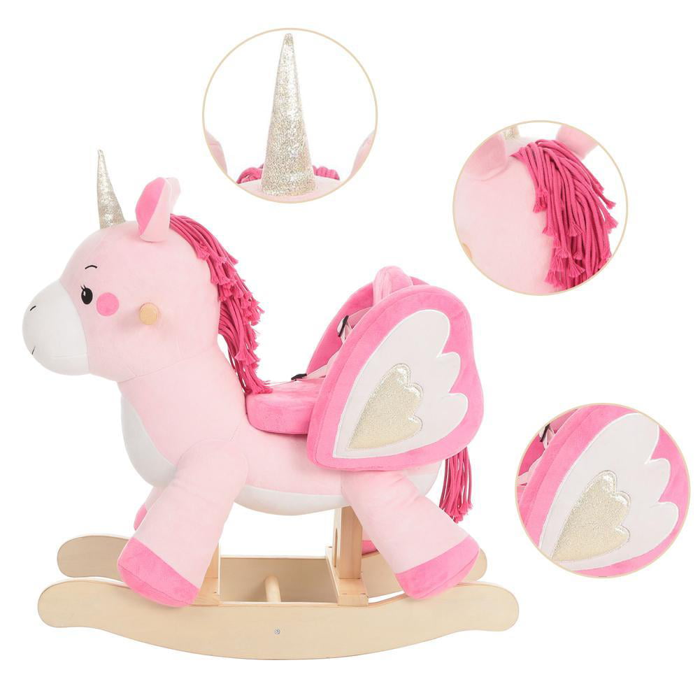 Labebe Child Rocking Horse Toy, Pink 