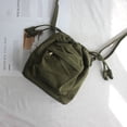 thumbnail image 5 of Bolso tipo cubo con cordón para mujer Lindo bolso bandolera de lona, 5 of 5