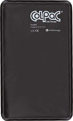 Chattanooga ColPac Cold Therapy, Black Polyurethane, Medium/Half-Size Cold Pack (6.5' x 11')