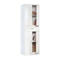 thumbnail image 2 of Sauder Armoire de Rangement en Bois Manufacturé Finition Blanche, 2 of 11