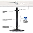 thumbnail image 6 of 10 Inch Straight Ceiling Mount Shower Arm with Flange, Round Shower Arm for Rain Showerhead, Black Finish, 6 of 8