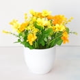 thumbnail image 2 of Visland Potted Artificial Flowers Fake Flowers in Pots Faux Flowers in Pot for Home Office Decoration Desktop Decor, 2 of 2