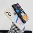thumbnail image 3 of Compatible with Samsung Galaxy A13 Astronaut Case Women Girls Candy Color Cute Case Camera Lens Full Protection Soft Silicone Case for Samsung Galaxy A13 5g 6.5 inch (White b), 3 of 6