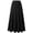 Black, variant on Abomasnow Women's Summer Boho Maxi Skirts Pleated Elastic Waist Drawstring A-Line Flowy Tiered Beach Dress Long Skirt with Pockets
