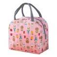 thumbnail image 1 of Bolsa térmica para el almuerzo para mujer, bolsa térmica reutilizable para el almuerzo, para el trabajo, la oficina, viajes, picnic, llama rosa, 1 of 5