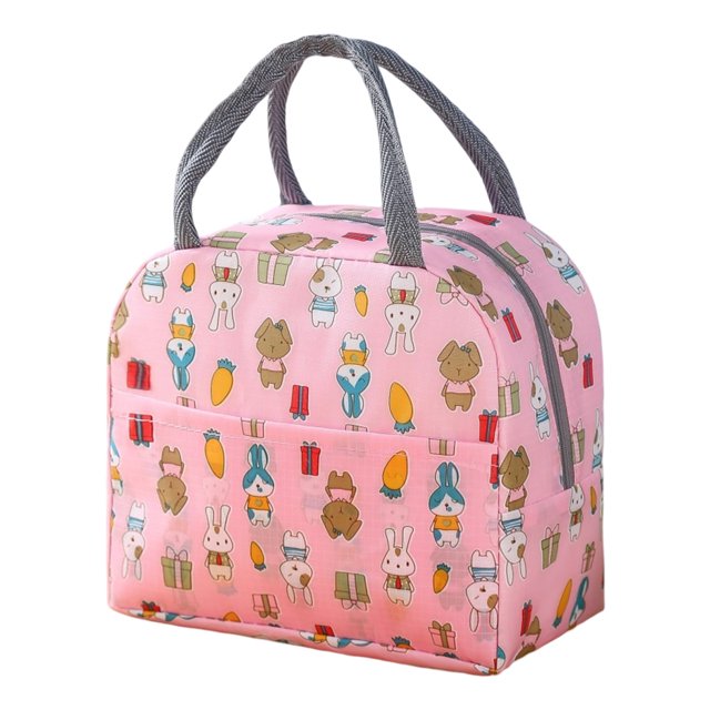 Bolsa térmica para el almuerzo para mujer, bolsa térmica reutilizable para el almuerzo, para el trabajo, la oficina, viajes, picnic, llama rosa