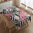 thumbnail image 2 of Pioneer Flower Floral Print Pattern Rectangle Tablecloth 60"x84",Waterproof Polyester Rectangle Table Cloth, Wipeable Spillproof Polyester Tablecloth for Dining, Camping, Indoor and Outdoor, 2 of 5