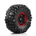 thumbnail image 2 of R Juego de 4 Llantas de Metal de 115 mm y 1,9 Pulgadas con Talón Bloqueado para Coche de Orugas 1/10 para Axial SCX10 Wraith RR10 Capra para TRX4, 2 of 5