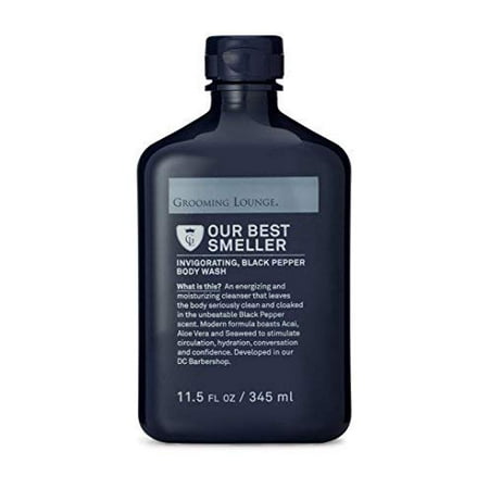 Grooming Lounge Our Best Smeller Moisturizing Body Wash With Black Pepper for Men, 11.5 (Best Smelling Mens Body Wash)