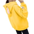 thumbnail image 3 of MPWEGNP Chandails à Capuchon pour Femmes Chandails en Molleton Décontractés Femmes Oreilles de Lapin Mode Automne Manches Longues Design Graphique Anime Mignon Blouse Jaune, 3 of 7