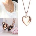 thumbnail image 3 of Gift Lover Chain Jewelry Pendant Heart Shaped Photo Picture Locket Necklace YELLOW GOLD, 3 of 8