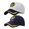 thumbnail image 1 of 2 uds gorra de béisbol de capitán marino gorra de béisbol elegante gorra de béisbol transpirable, 1 of 3