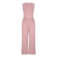 thumbnail image 4 of Maean Business Casual Jumpsuit for Women Sleeveless Wide Leg Loose Rompers Dressy Long Pants with Pockets, 4 of 5