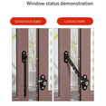 thumbnail image 5 of Window Stopper Lock Window Positioning Stop Home Security Door and Window Sash Lock Baby Protection White, 5 of 5