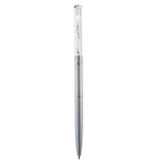 Purple Chrome Plated Stylish Ballpoint Pen with a Miniature Crystalline Top by Matashi
