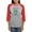 Heather/Red, variant on CafePress - Back To School Teacher Garden Lover T Shirt Women's Baseball T Shirt - Womens Baseball Tee