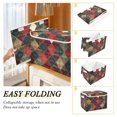 thumbnail image 2 of Yayeee Collapsible Storage Bin with Lid Fabric Closet Decorative Basket with Handles, Dark Tartan Pattern, 2 of 7
