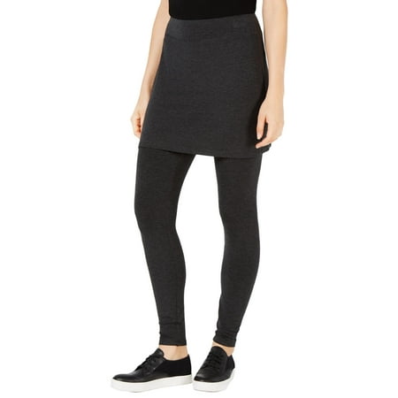 Eileen Fisher Womens Skirted Layered Leggings Gray XXS