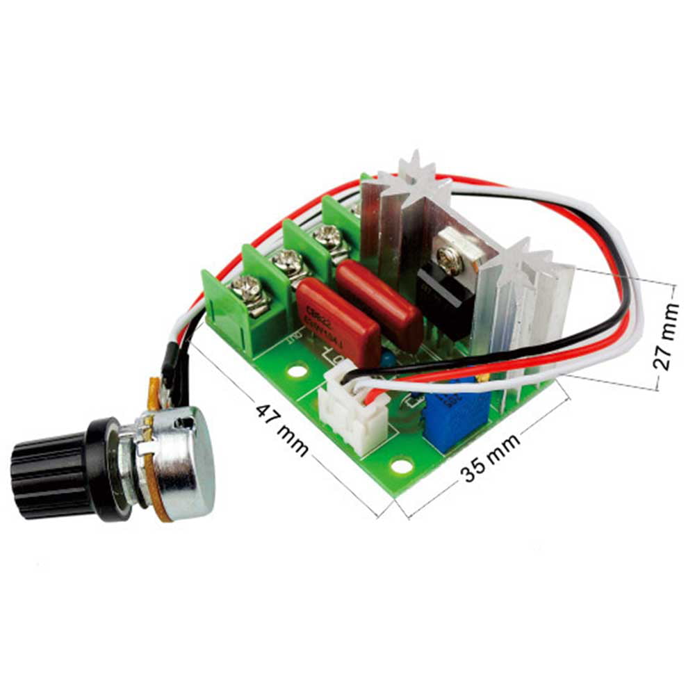 AC 220V 2000W Dimming Dimmer Motor Speed Controller Electronic Voltage Regulator 
