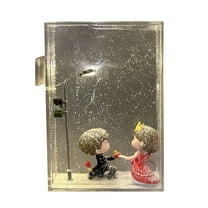 Snow Tales Lamp, Night Street Lamp Christmas Snow Scene Light DIY Materials, Snow Globe Night Light (Valentine's Day)