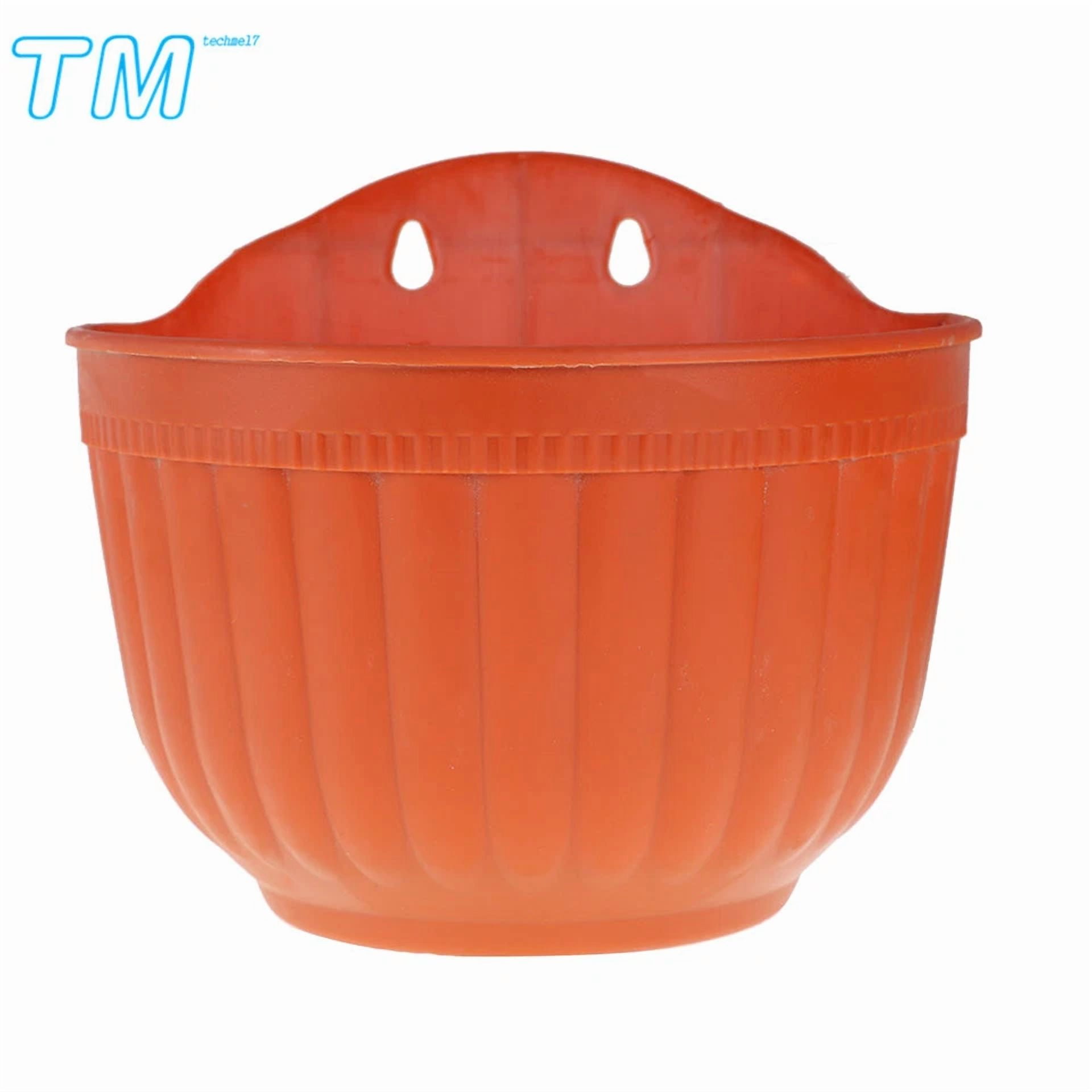 PURELY- 4 Pcs Intelligent Design Hanging Planter Flower Pot For Garden Porch Balcony